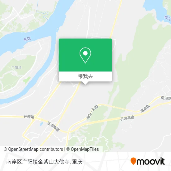 南岸区广阳镇金紫山大佛寺地图