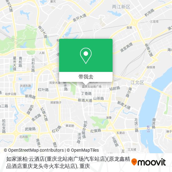 如家派柏·云酒店(重庆北站南广场汽车站店)(原龙鑫精品酒店重庆龙头寺火车北站店)地图