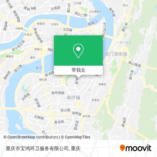 重庆市宝鸿环卫服务有限公司地图