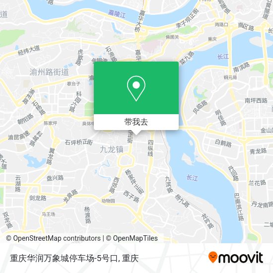 重庆华润万象城停车场-5号口地图