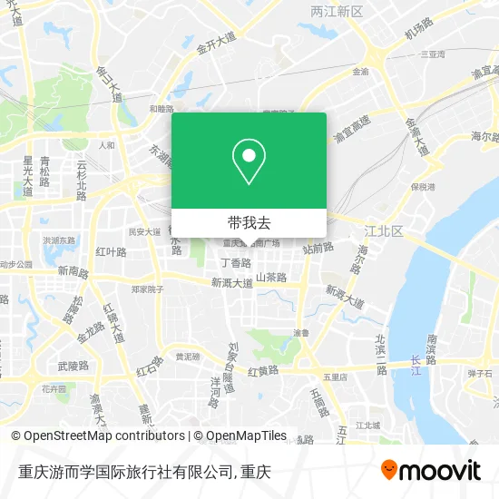 重庆游而学国际旅行社有限公司地图
