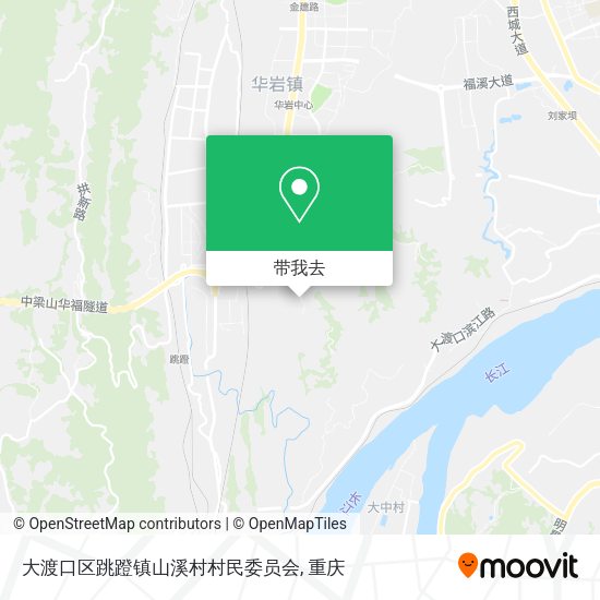大渡口区跳蹬镇山溪村村民委员会地图