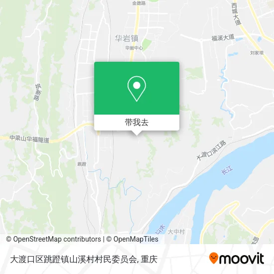 大渡口区跳蹬镇山溪村村民委员会地图