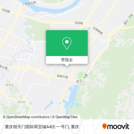 重庆朝天门国际商贸城A4区-一号门地图
