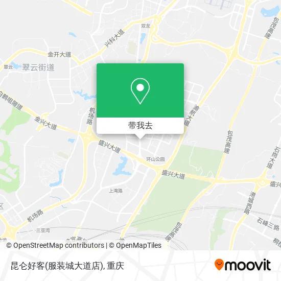 昆仑好客(服装城大道店)地图