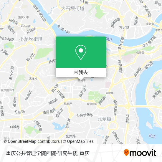 重庆公共管理学院西院-研究生楼地图
