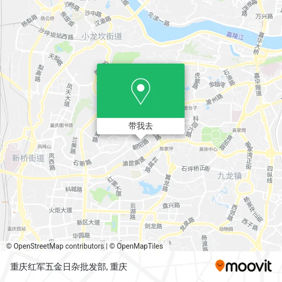 重庆红军五金日杂批发部地图