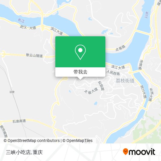 三峡小吃店地图