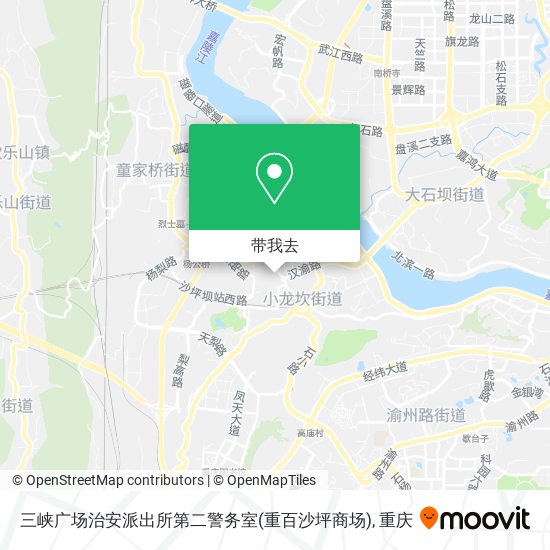 三峡广场治安派出所第二警务室(重百沙坪商场)地图