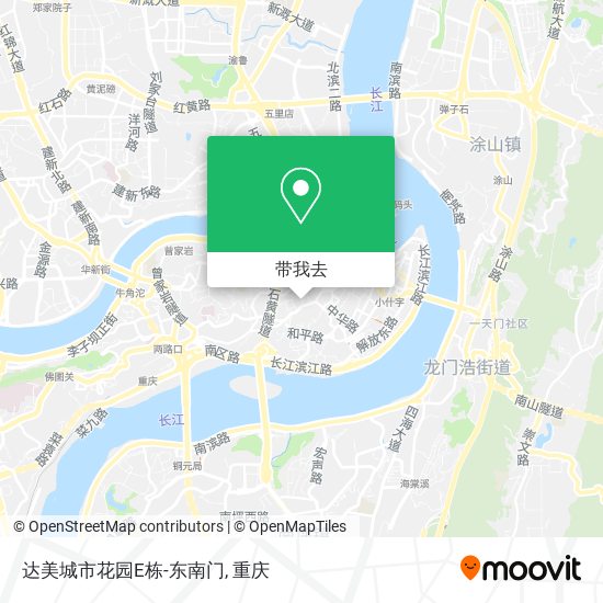 达美城市花园E栋-东南门地图