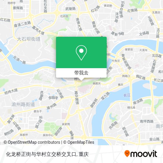 化龙桥正街与华村立交桥交叉口地图