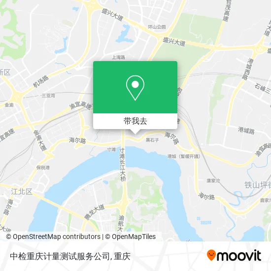 中检重庆计量测试服务公司地图