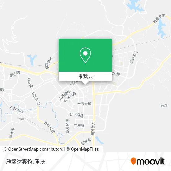 雅馨达宾馆地图