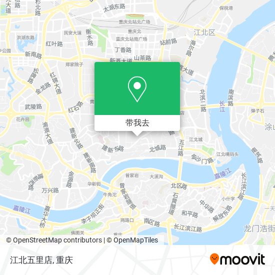 江北五里店地图