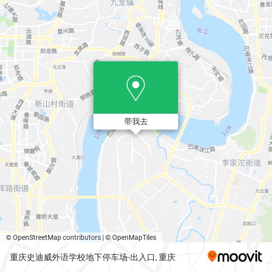 重庆史迪威外语学校地下停车场-出入口地图