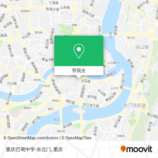 重庆巴蜀中学-东北门地图