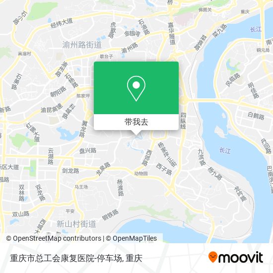 重庆市总工会康复医院-停车场地图