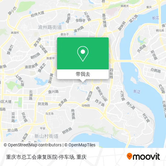 重庆市总工会康复医院-停车场地图