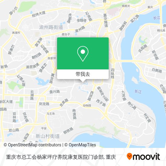 重庆市总工会杨家坪疗养院康复医院门诊部地图