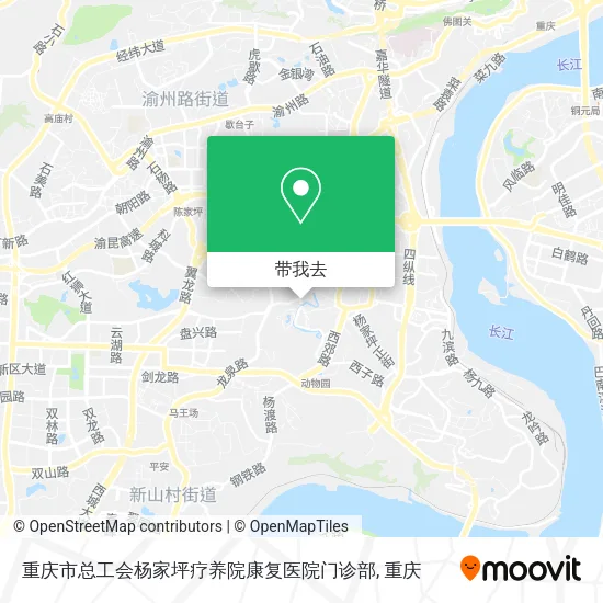 重庆市总工会杨家坪疗养院康复医院门诊部地图