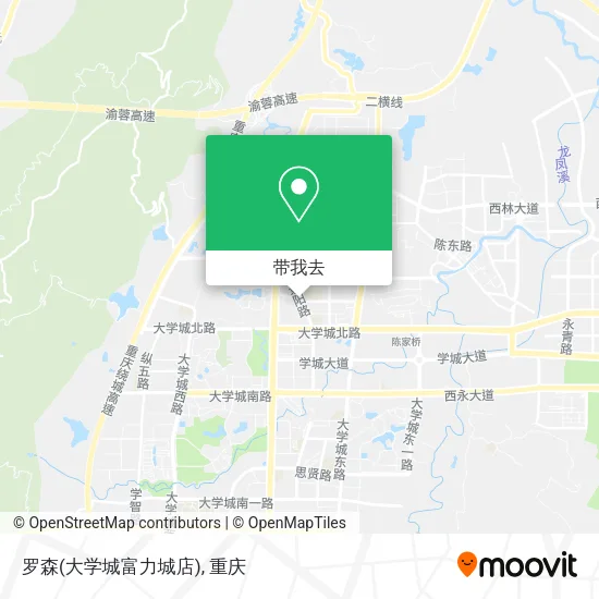 罗森(大学城富力城店)地图