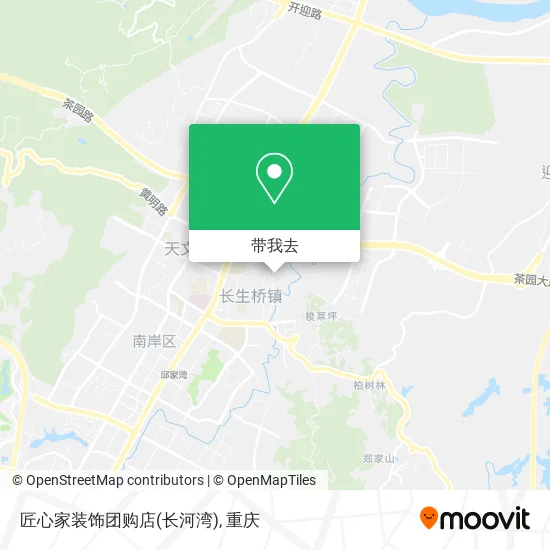 匠心家装饰团购店(长河湾)地图