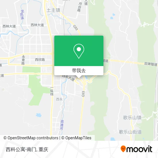 西科公寓-南门地图