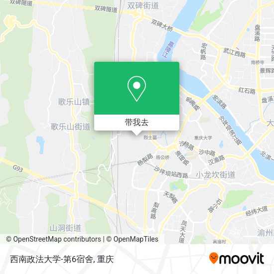 西南政法大学-第6宿舍地图
