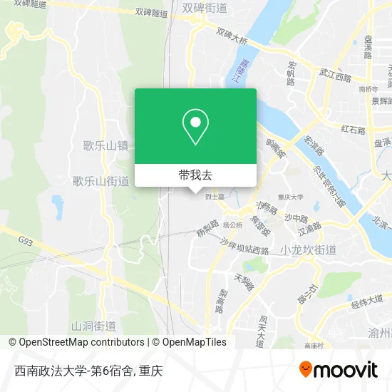 西南政法大学-第6宿舍地图