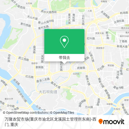 万隆农贸市场(重庆市渝北区龙溪国土管理所东南)-西门地图