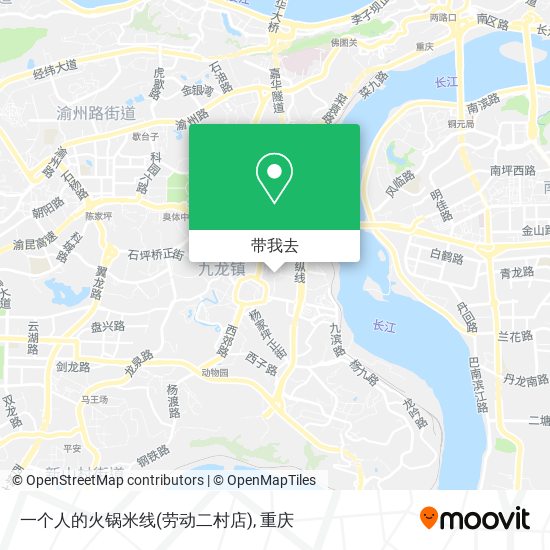 一个人的火锅米线(劳动二村店)地图