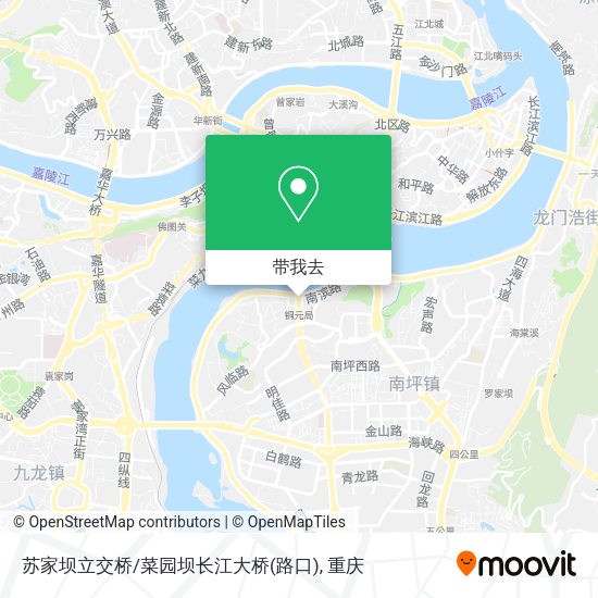 苏家坝立交桥/菜园坝长江大桥(路口)地图