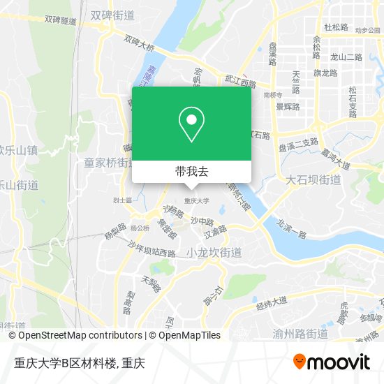 重庆大学B区材料楼地图