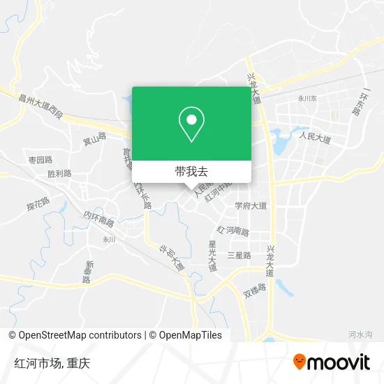 红河市场地图