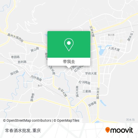 常春酒水批发地图
