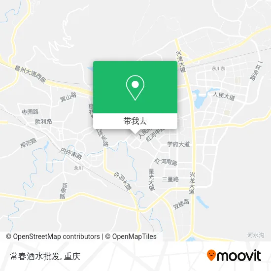 常春酒水批发地图