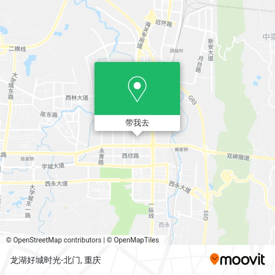 龙湖好城时光-北门地图