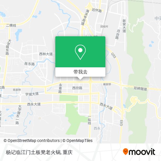 杨记临江门土板凳老火锅地图