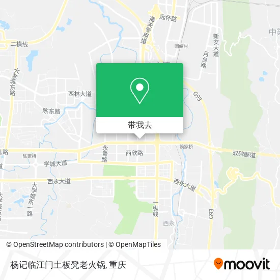 杨记临江门土板凳老火锅地图