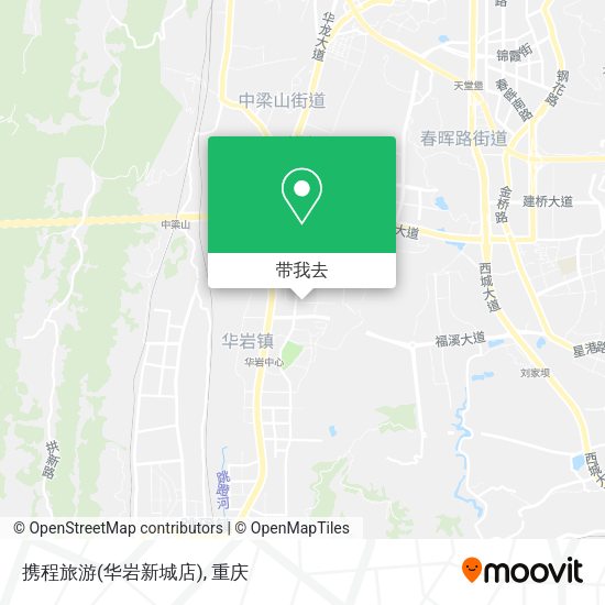 携程旅游(华岩新城店)地图