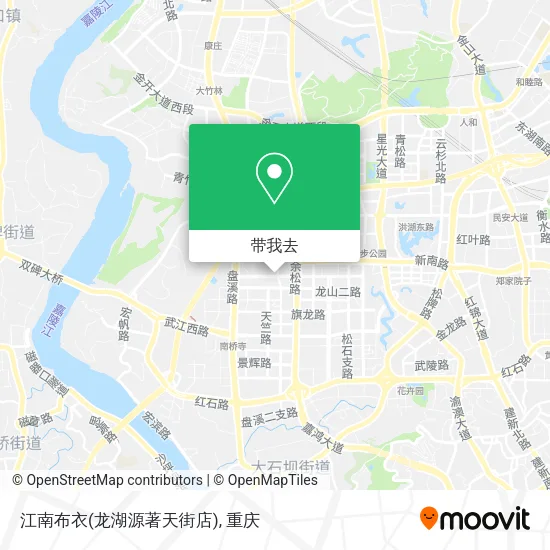 江南布衣(龙湖源著天街店)地图