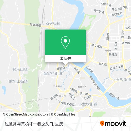 磁童路与黄桷坪一巷交叉口地图