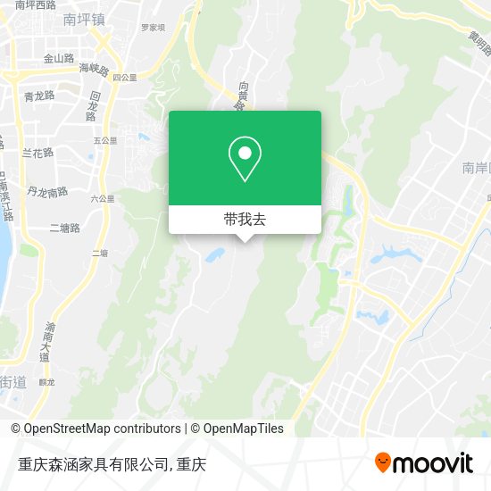 重庆森涵家具有限公司地图
