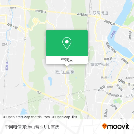 中国电信(歌乐山营业厅)地图