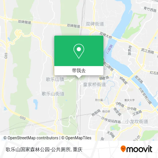 歌乐山国家森林公园-公共厕所地图