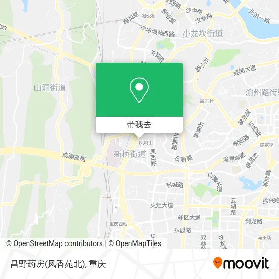 昌野药房(凤香苑北)地图