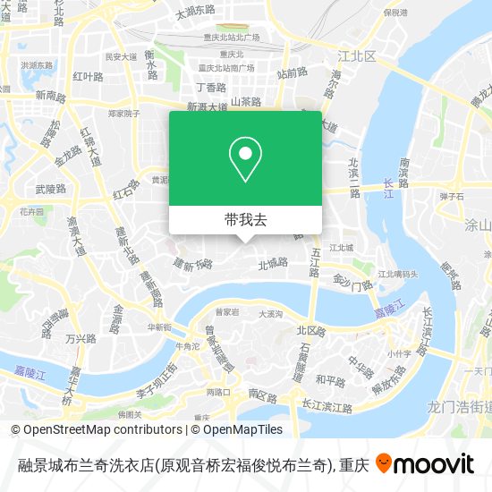 融景城布兰奇洗衣店(原观音桥宏福俊悦布兰奇)地图