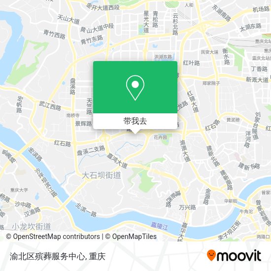 渝北区殡葬服务中心地图
