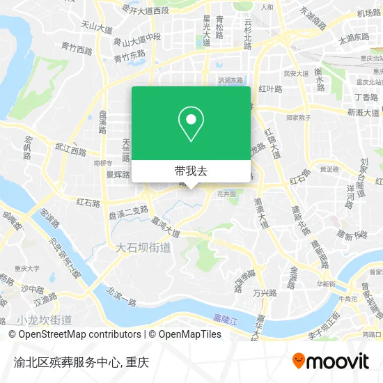渝北区殡葬服务中心地图