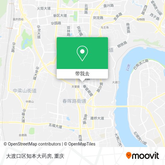 大渡口区知本大药房地图